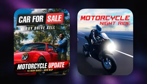 Car For Sale Simulator & Motorcycle Night Ride