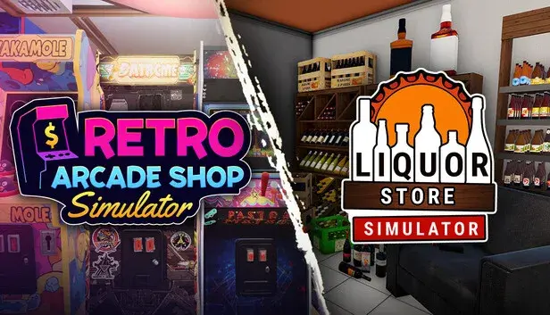 Retro Arcade Shop Simulator x Liquor Store Simulator