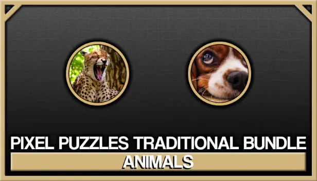 Pixel Puzzles Traditional Jigsaws Bundle: Animals