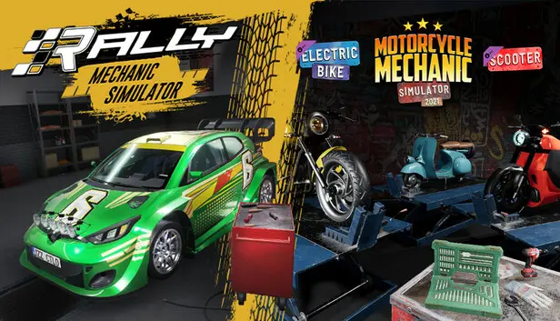 Rally Mechanic & Motorcycle Mechanic Simulator (+DLC)