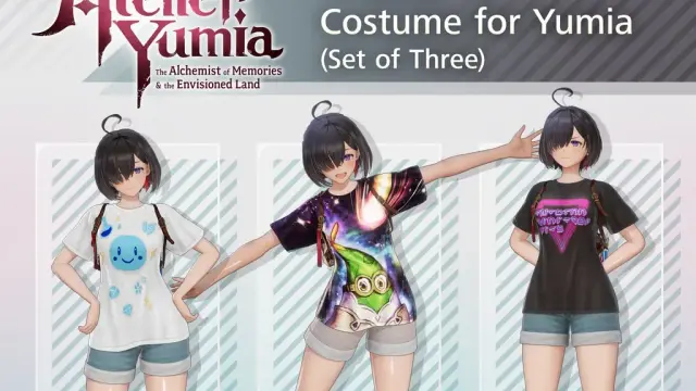 Atelier Yumia - "T-Shirt" Costume for Yumia (Set of Three) - PS4 & PS5