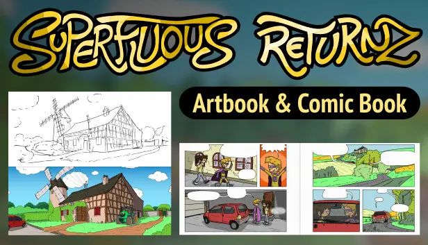 Superfluous Returnz Artbook & Comic Book