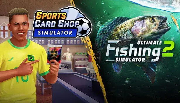 Sports Card Shop Simulator x Ultimate Fishing Simulator 2