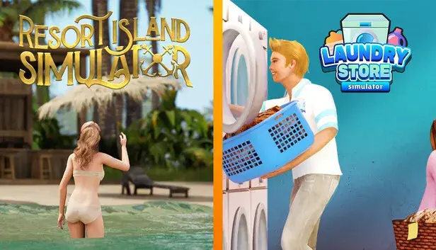 Resort Island x Laundry Store Simulator