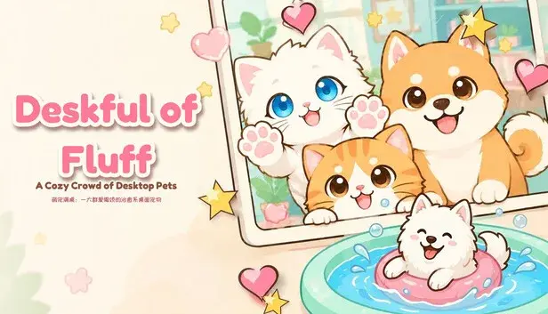 Deskful of Fluff: A Cozy Crowd of Desktop Pets