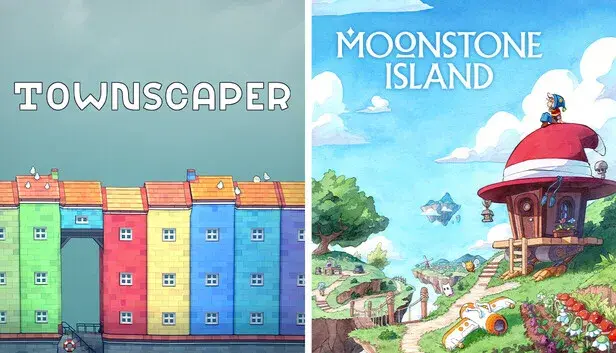 Townscaper + Moonstone Island