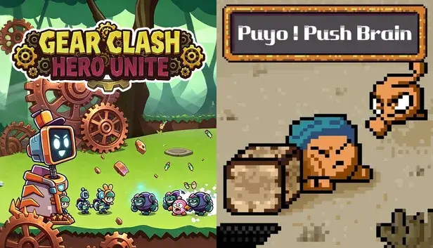 ⚙️Gear Clash: Hero Unite x 🧠Puyo! Push Brain