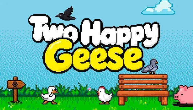Two Happy Geese