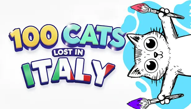 100 Cats Lost in Italy Find & Color