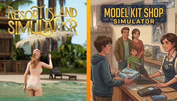 Resort Island x Model Kit Shop Simulator