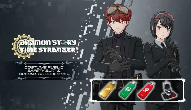 Digimon Story Time Stranger - Costume Public Safety Suit & Special Supplies Set
