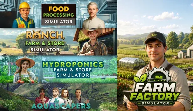 Farm Factory x Food Processing x Ranch Farm x Hydroponics x Aquascapers