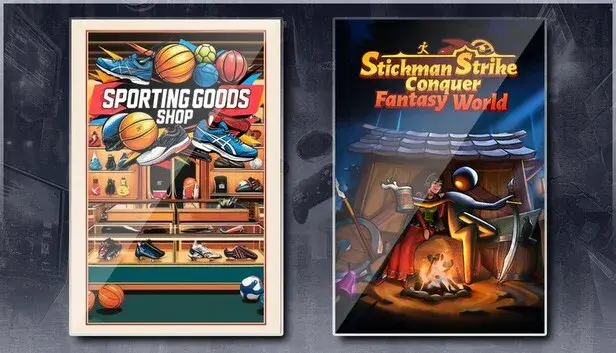 Sporting Goods Shop & Stickman Strikes: Conquer Fantasy World