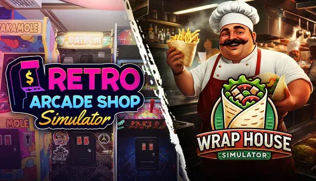 Retro Arcade Shop Simulator x Wrap House Simulator