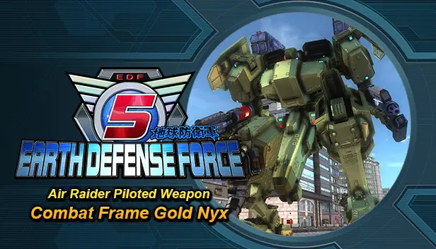EARTH DEFENSE FORCE 5 - Air Raider Piloted Weapon: Combat Frame Gold Nyx