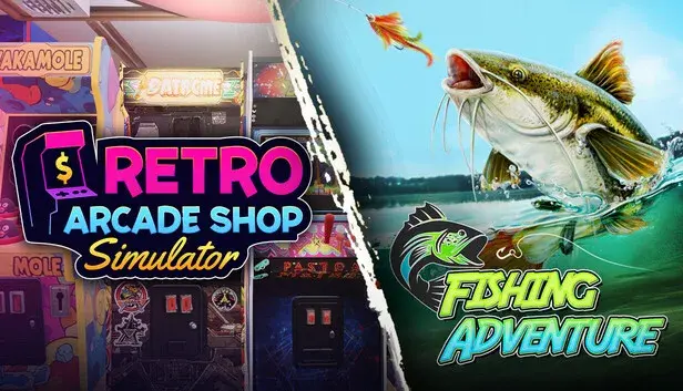Retro Arcade Shop Simulator x Fishing Adventure