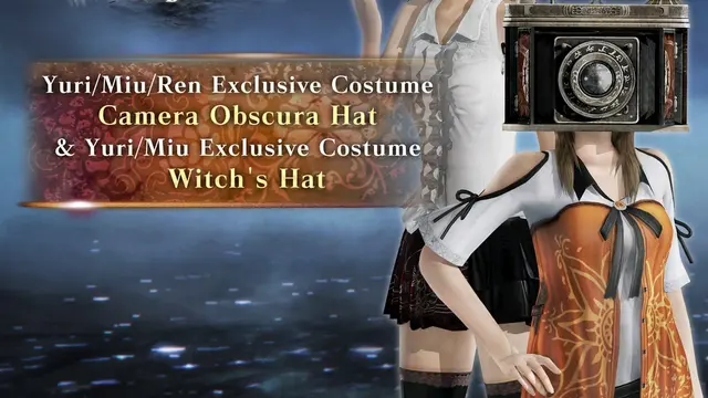 PROJECT ZERO: MAIDEN OF BLACK WATER Yuri/Miu/Ren Exclusive Costume: Camera Obscura Hat & Yuri/Miu Exclusive Costume: Witch's Hat (PS4 & PS5)