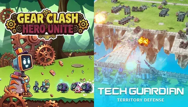 ⚙️Gear Clash: Hero Unite x 🏰TechGuardian: Territory Defense