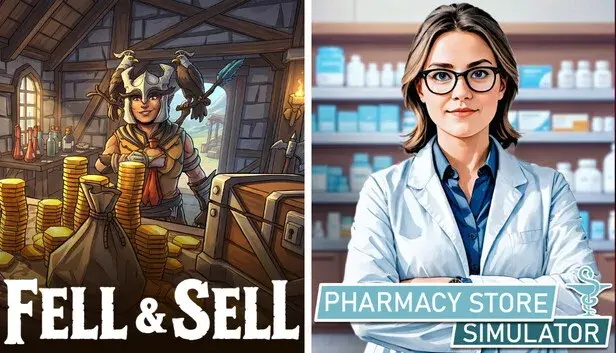 Fell & Sell + Pharmacy Store Simulator