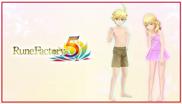 Rune Factory 5 - The Resplendent Butterfly and the Priest Swimsuit Set + New Ranger Care Package Item Pack