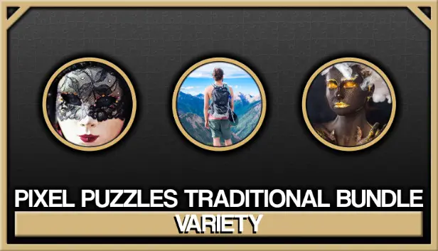 Pixel Puzzles Traditional Jigsaws Bundle: Variety