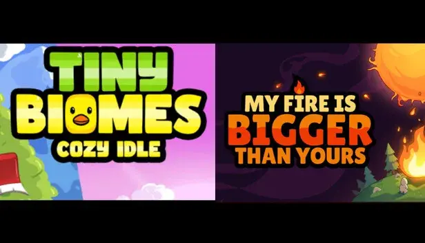 My Fire Is Bigger Than Yours x Tiny Biomes : Cozy Idle