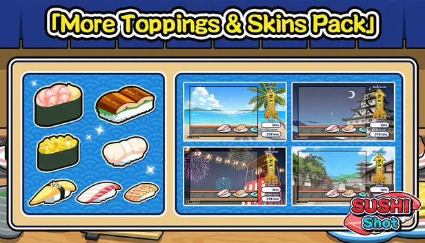 SUSHI Shot - More Toppings & Skins Pack