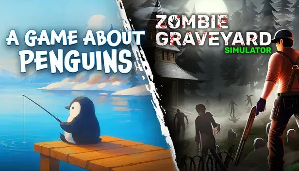 Penguins x Zombie Graveyard Simulator