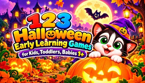 123 Halloween Early Learning Games for Kids, Toddlers, Babies 1+