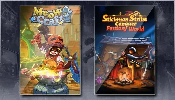 MeowCraft & Stickman Strikes: Conquer Fantasy World