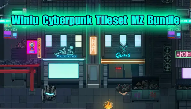Winlu Cyberpunk Tileset MZ Bundle