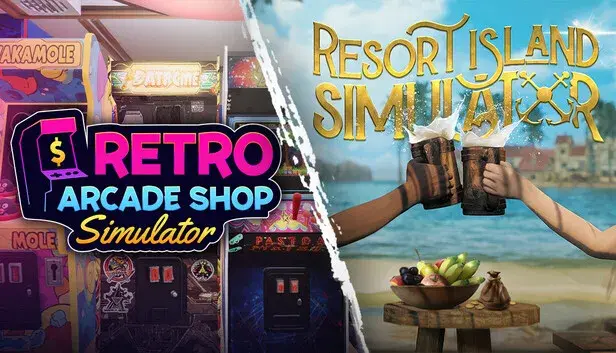 Retro Arcade Shop Simulator x Resort Island Simulator