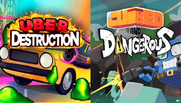 Uber Destruction x Cubed and Dangerous: Top-down Shooters
