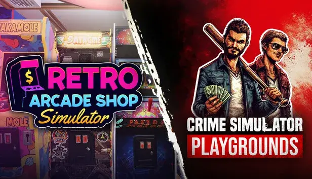 Retro Arcade Shop Simulator x Crime Simulator: Playgrounds