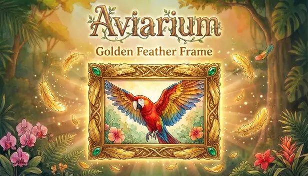 Aviarium - Golden Feather Frame