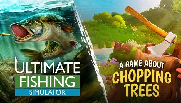 Ultimate Fishing Simulator x A Game About Chopping Trees