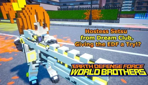 EARTH DEFENSE FORCE: WORLD BROTHERS - Hostess Setsu from Dream Club, Giving the EDF a Try!?