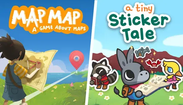 A Tiny Sticker Tale + Map Map