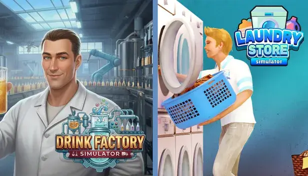 Drink Factory x Laundry Store Simulator