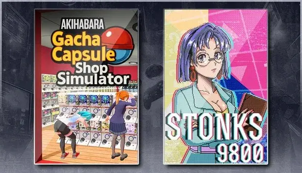 Gacha Capsule Shop Simulator - Akihabara & STONKS-9800: Stock Market Simulator