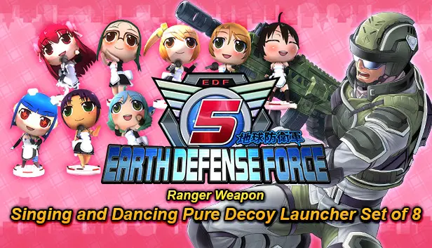 EARTH DEFENSE FORCE 5 - Ranger Weapon: Singing and Dancing Pure Decoy Launcher Set of 8