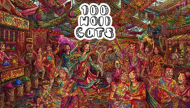 100 Holi Cats