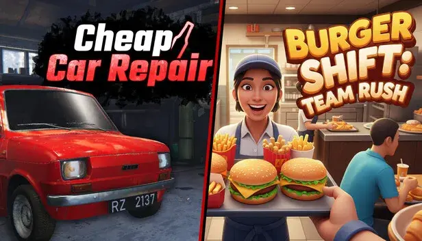 Cheap Car Repair x Burger Shift: Team Rush