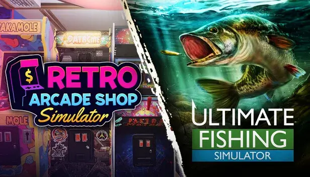Retro Arcade Shop Simulator x Ultimate Fishing Simulator