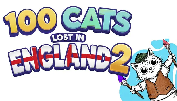 100 Cats Lost In England 2 Find & Color