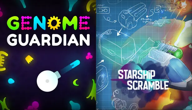 𧬠Genome Guardian Γ Starship Scramble π: Roguelite Shooters