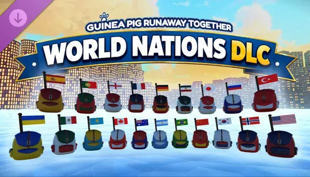 Guinea Pig Runaway Together - World Nations Cosmetic Pack