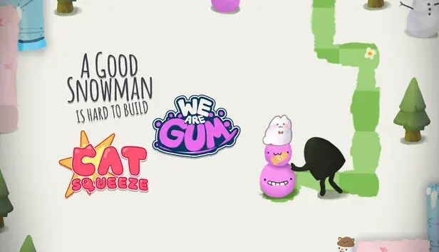 Snowman, Cat and Alien Gum