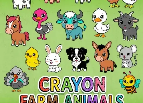 CRAYON FARM ANIMALS - Switch