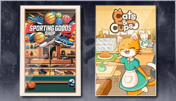 Sporting Goods Shop & Cats & Cups